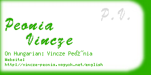 peonia vincze business card